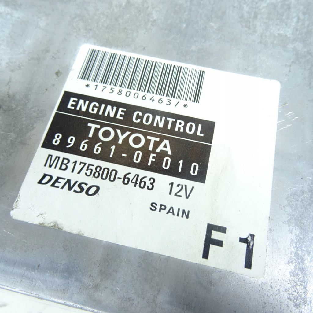TOYOTA COROLLA VERSO 2.0D4D control unit 89661-0F010