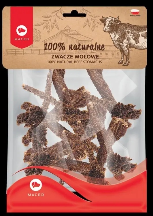 Maced Hovězí čepce 1 kg přírodní kousátko pro psa