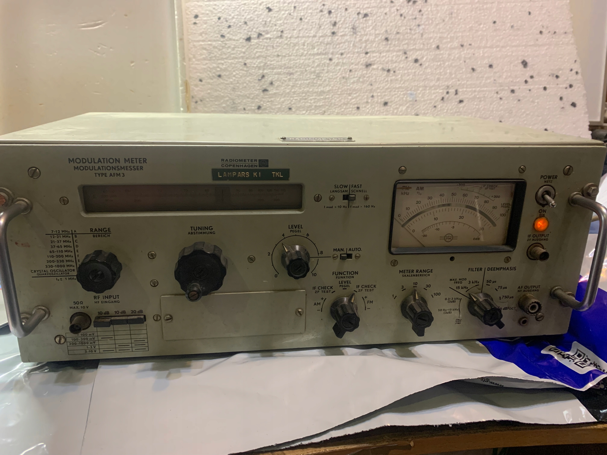 MODULATION METER TYPE AFM3