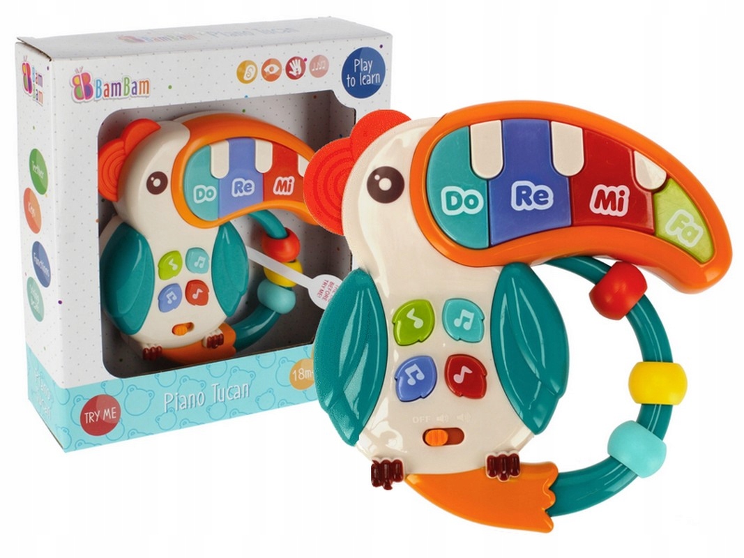BAM BAM INTERAKTYWNE PIANINKO DLA MALUSZKA tukan