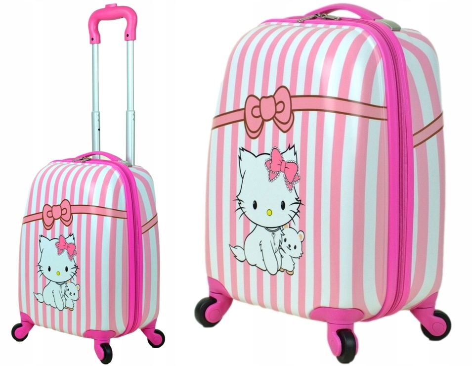 Walizka firmy SunBag na kółkach dla dziecka model Kotek