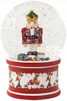 Vánoční Porcelánová Sněhová Koule, Dekorace 13 CM