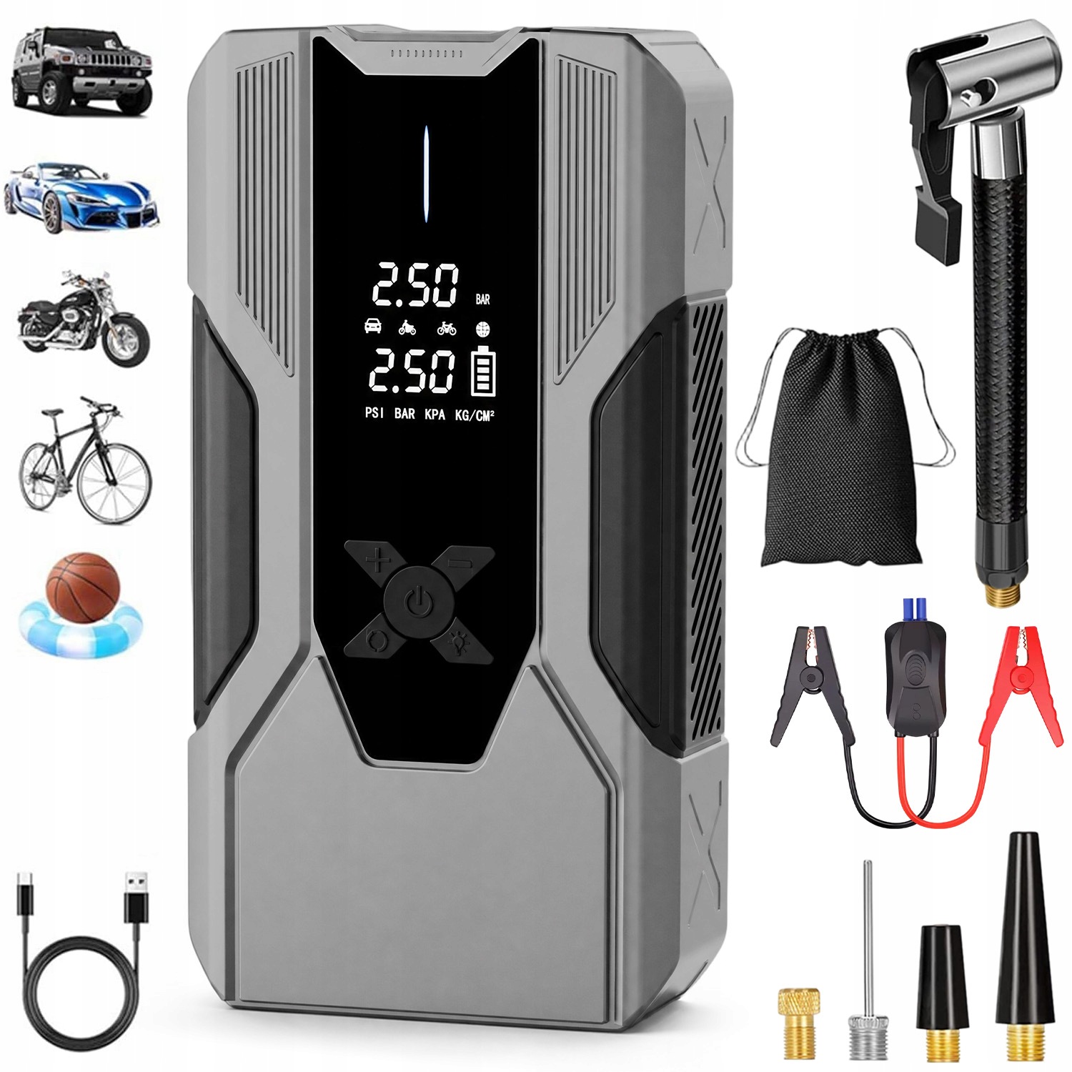 Štartovacie Zariadenie Booster Jump Starter Powerbank 8000MAH S Baterka