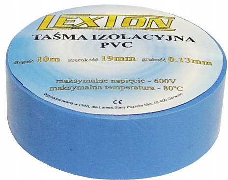 

Taśma izolacyjna Pvc wodoodporna niebieska 19x10m