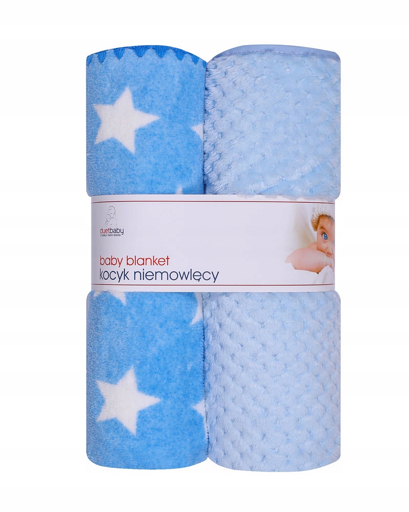 

DuetBaby Kocyk Coral 2-pak 80 x 90 cm niebieski