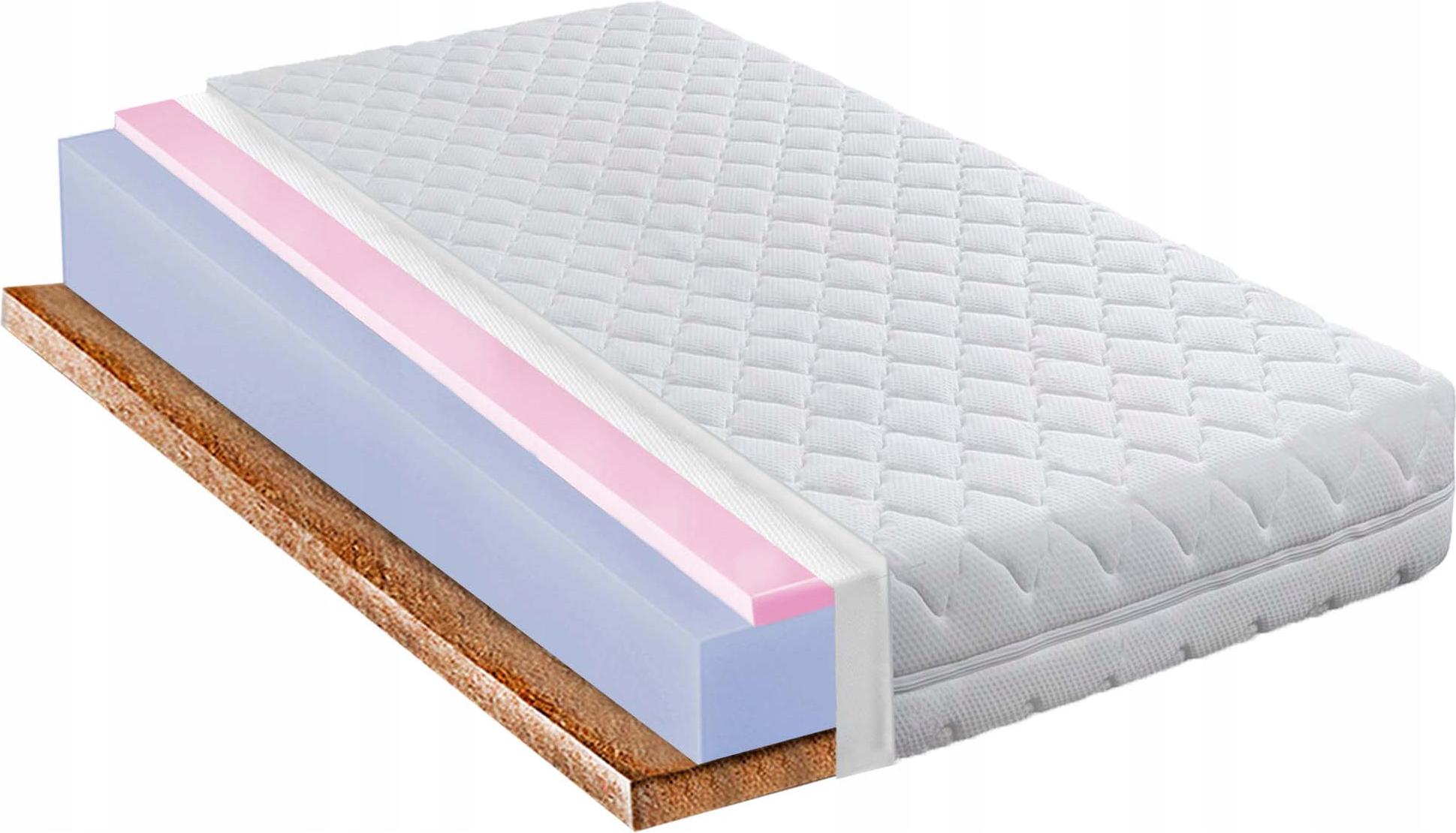 140x190 poľský hrubý 20cm penový matrac s tvrdnutím kokosu H5