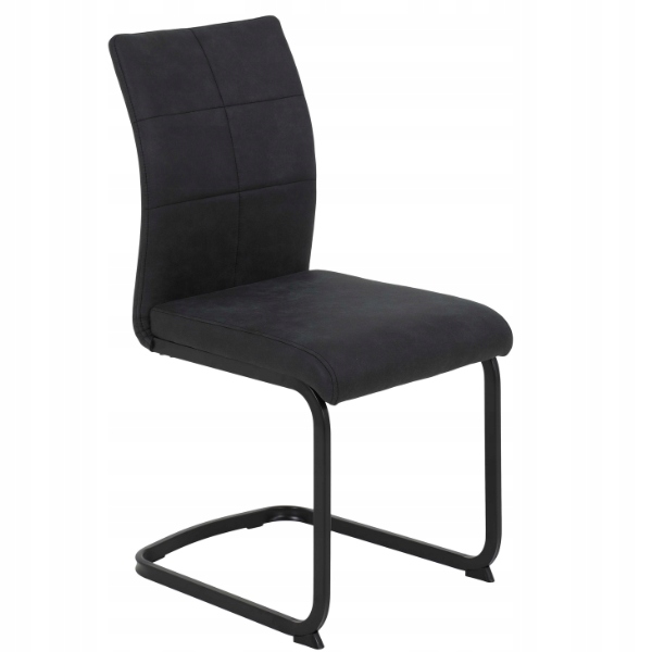 Jedálenské stoličky 2 ks „pia“ čierne – moderný dizajn