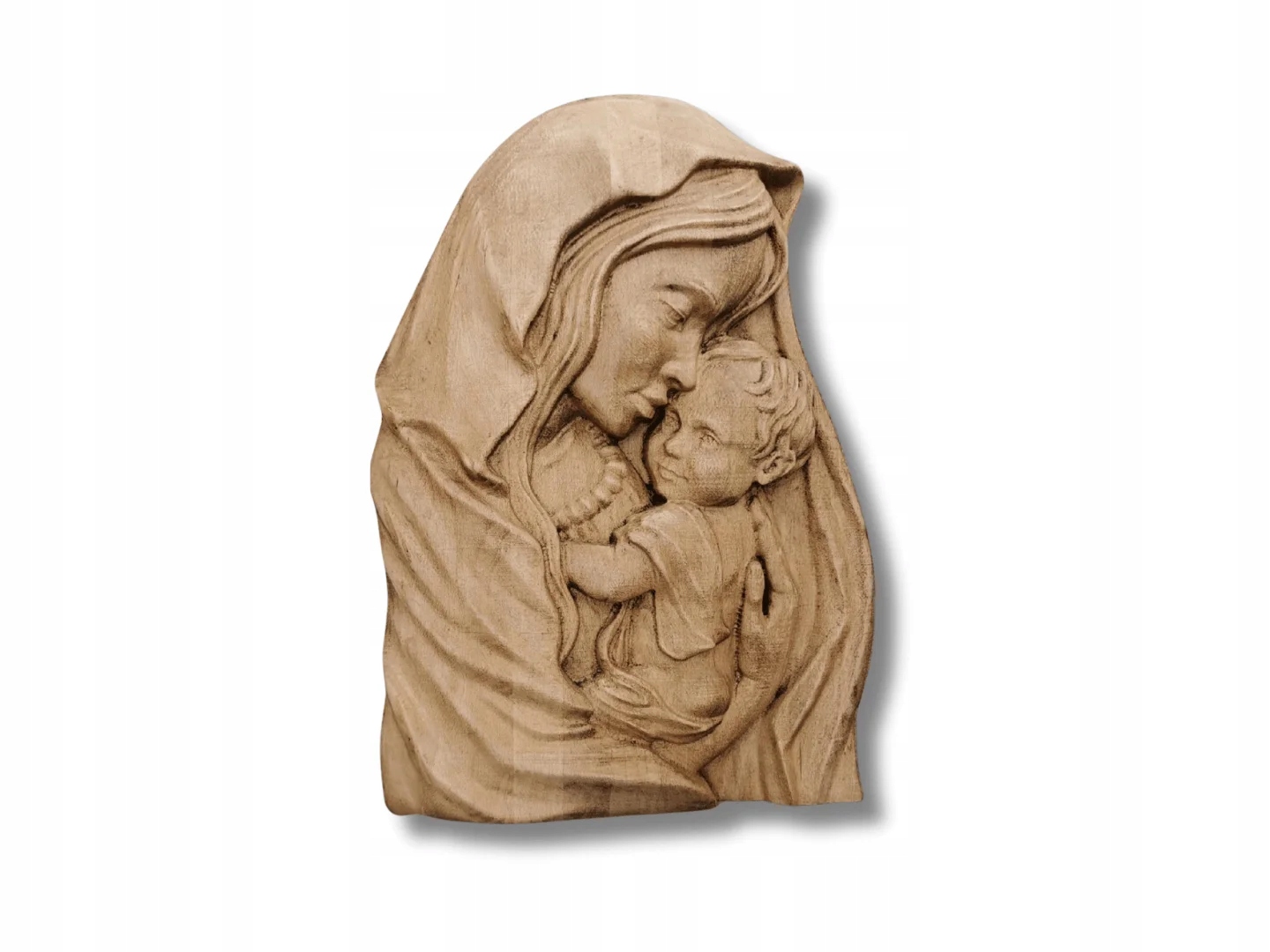 Obraz Madonna s dieťaťom 40 cm drevo socha do detskej izby suvenír