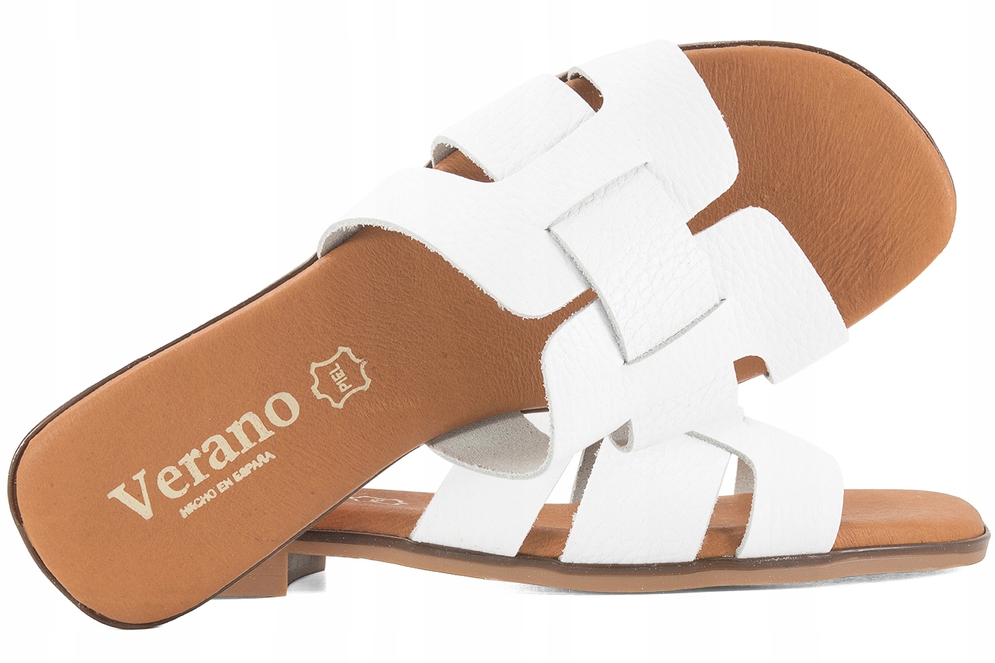 Verano 3063 Nazouváky Španělská Kůže bílá 40 Bílá