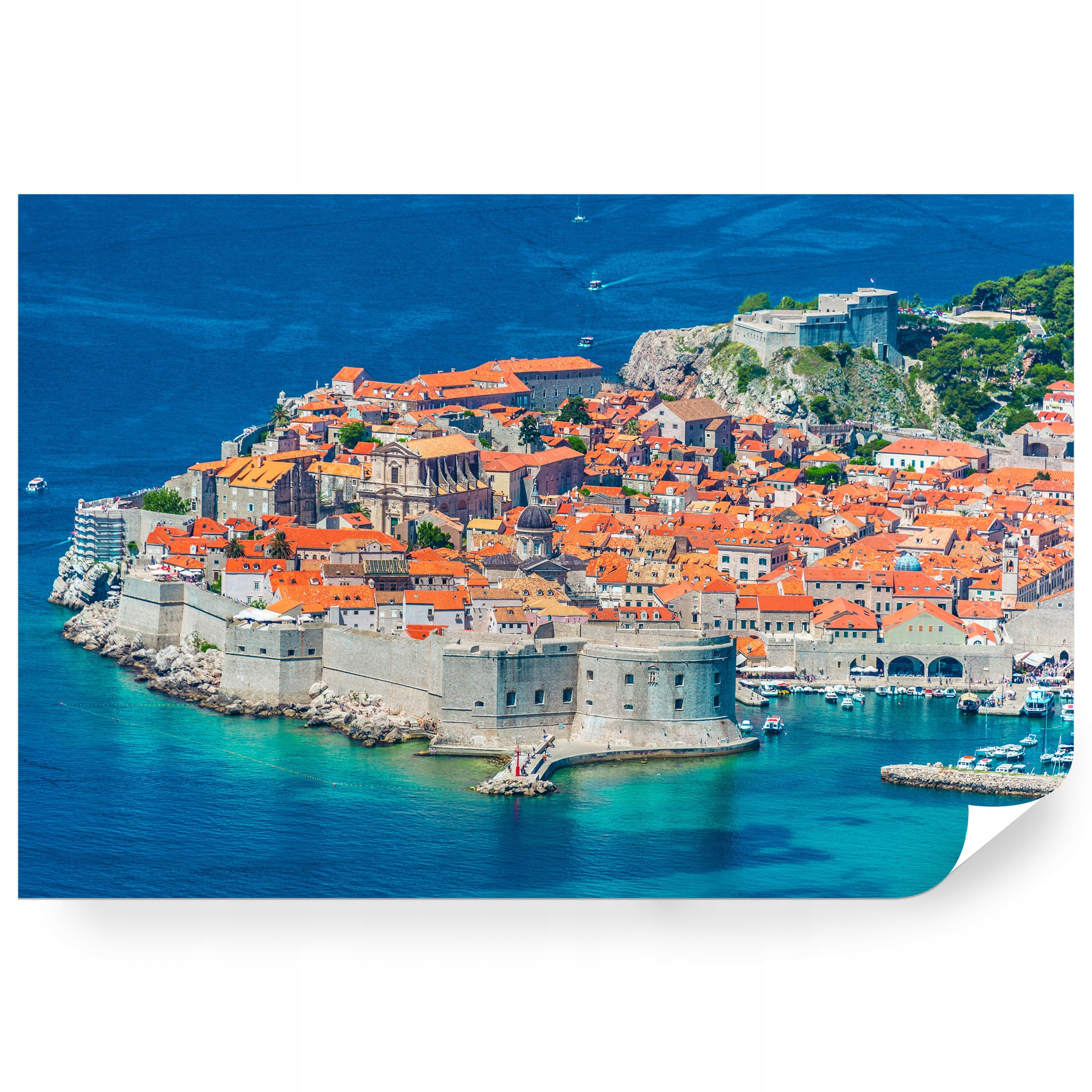 Fototapeta samolepicí Dubrovník Z Letu Ptáka Chorvatsko 208 x 146 cm