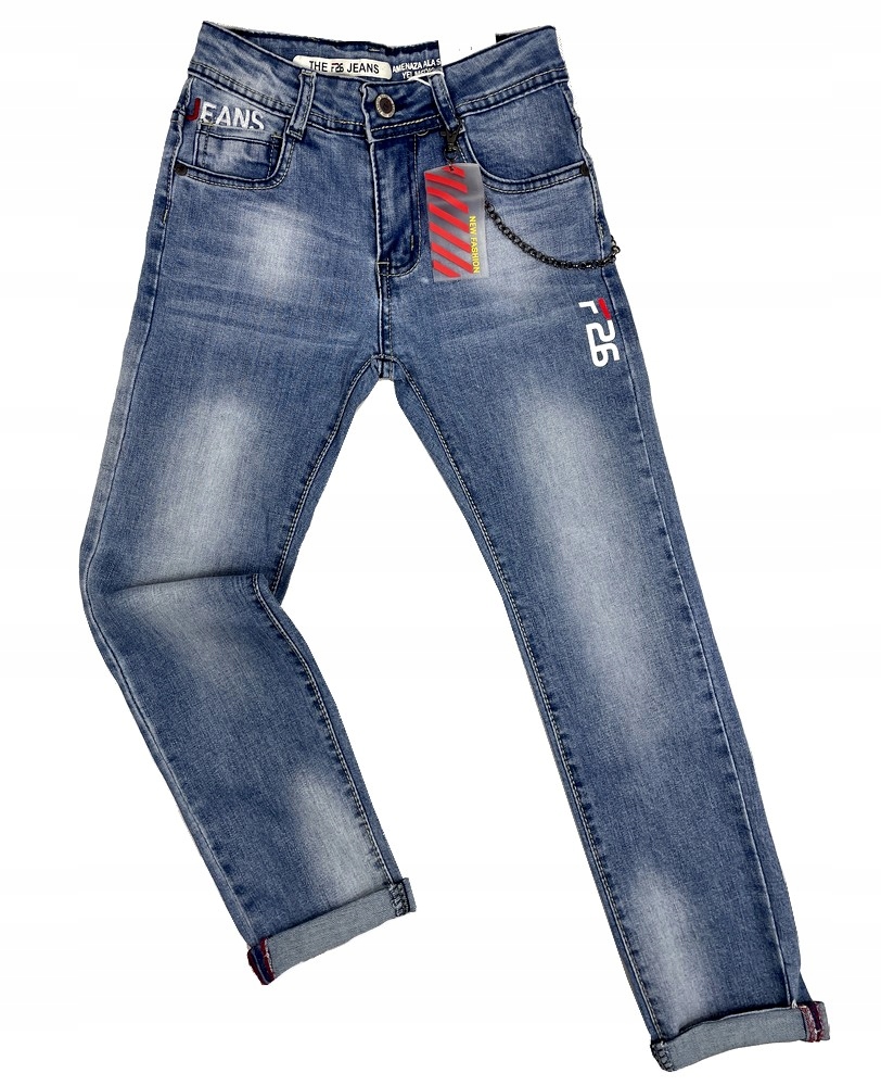 

Spodnie Jeansy elastyczne Draggo r 12 - 146/152 cm