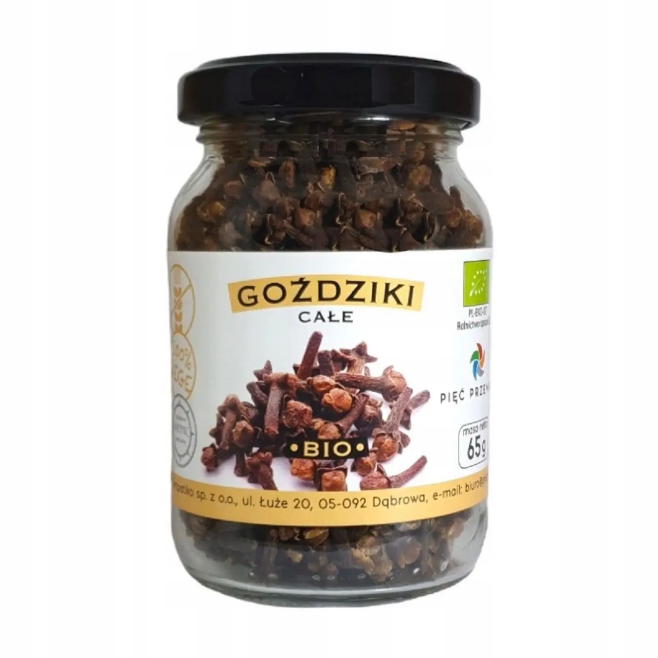 Hřebíček Celý Bezlepkový Bio 65 g Pięć Przemian