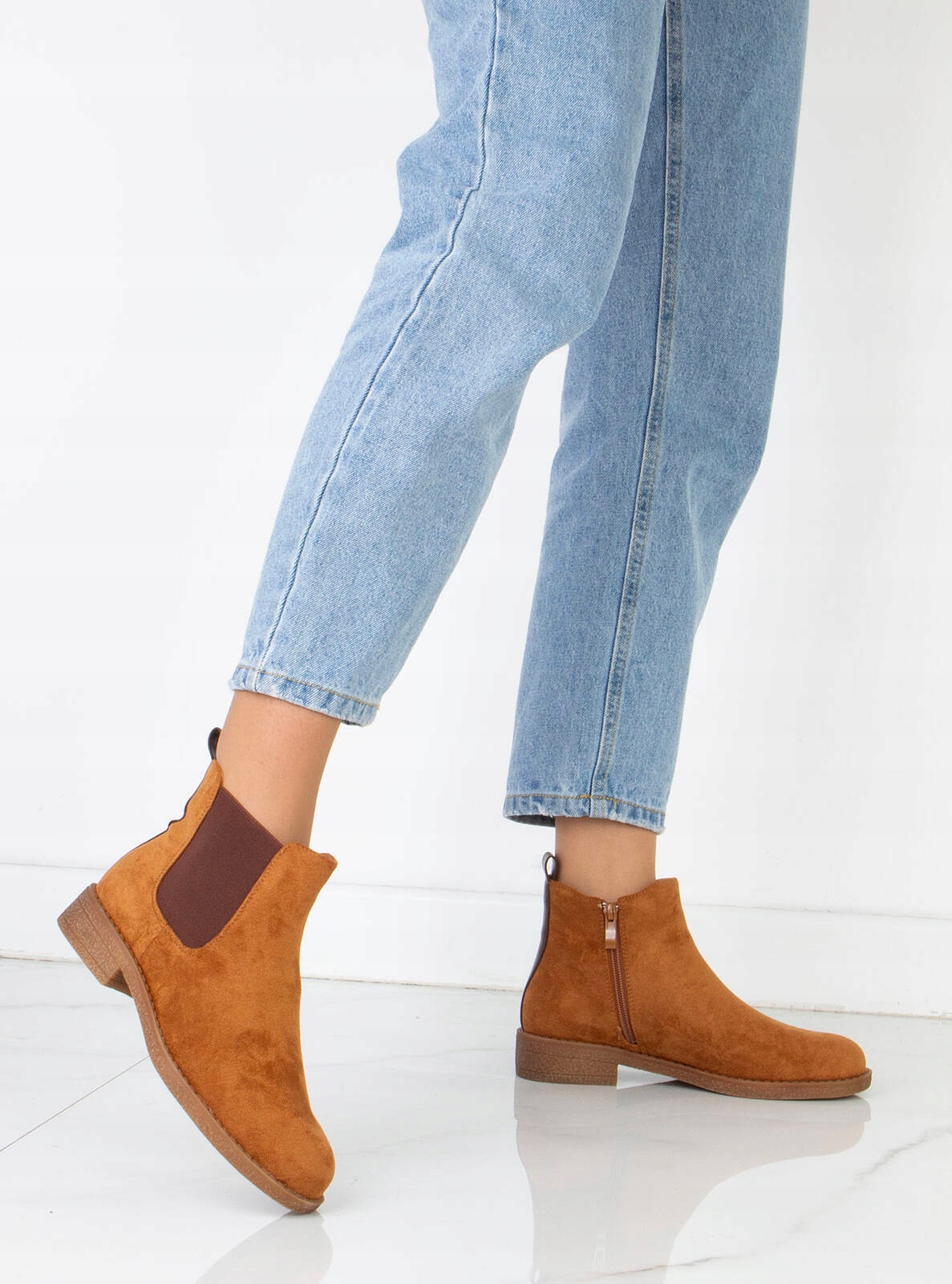 7827 CAMEL BOTKI SZTYBLETY ZAMSZOWE KLASYCZNE OCIEPLANE 41 Nazwa koloru producenta camel