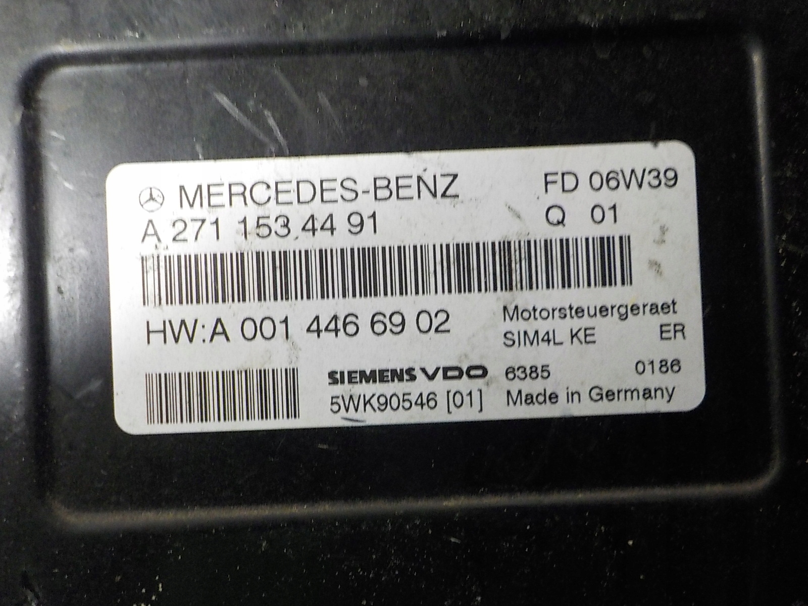 MERCEDES ordinateur unité de commande électronique uce A2710106345 5WK90546