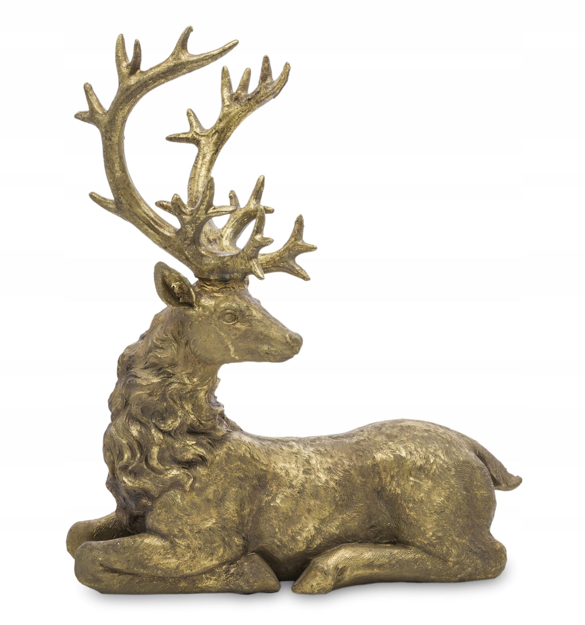 Sob Jeleň Figurka Zlatá Dekorácia Na Sviatky Pod Vianočný stromček Ozdoba