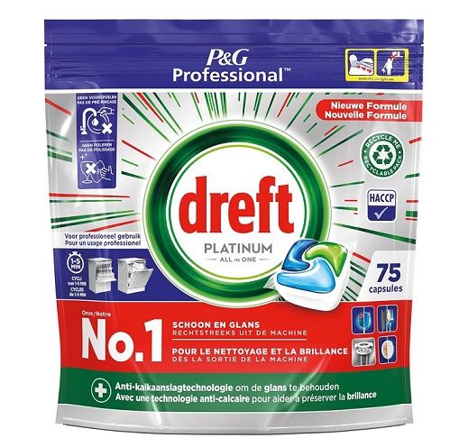 Levně Kapsle do myčky Dreft Platinum all in one 75 ks