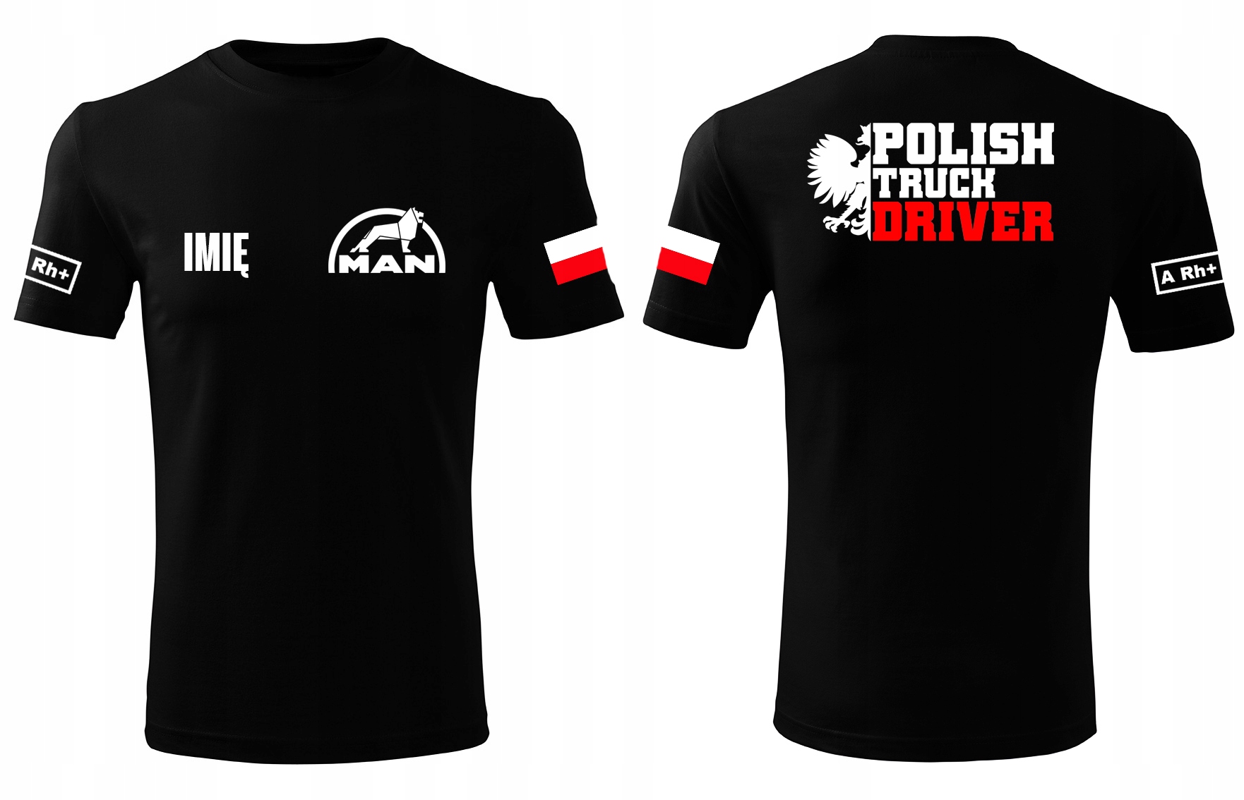 

Koszulka Polish Truck Driver Man Imię Grupa Krwi