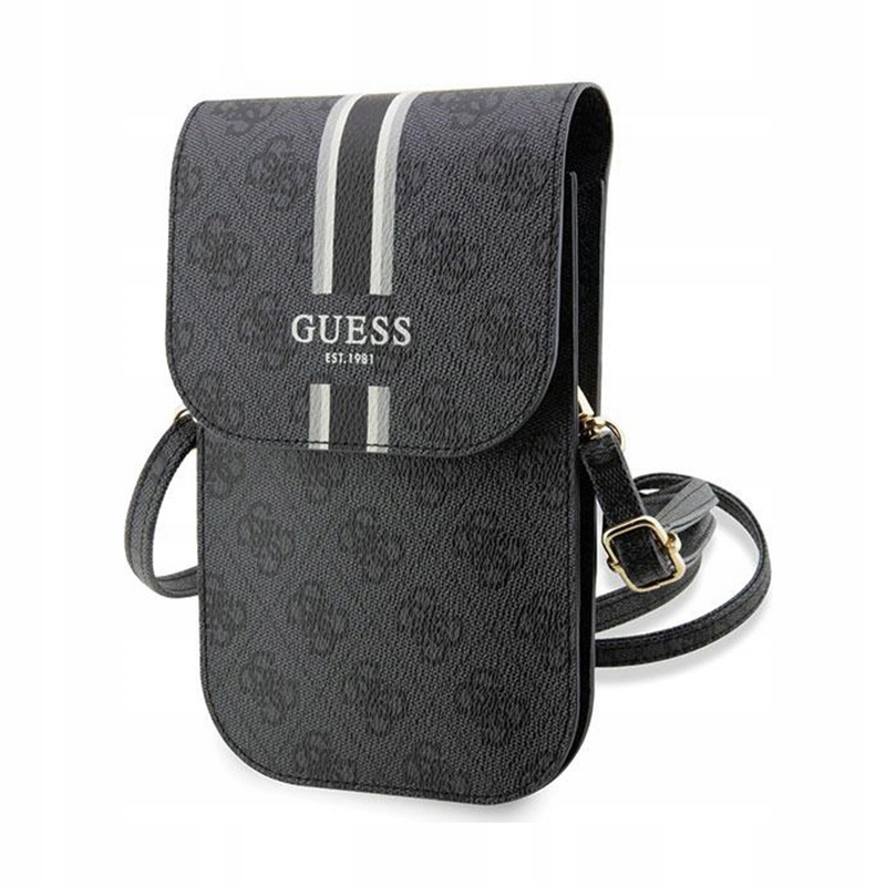 Guess 4G Stripes crossbody kabelka na telefon (černá)
