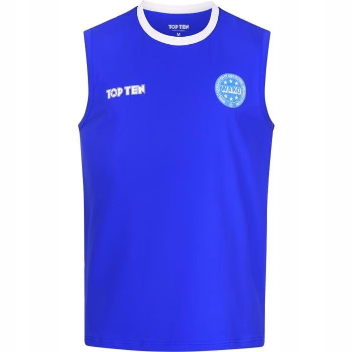 Koszulka do kickboxingu Top Ten Wako niebieska r. S