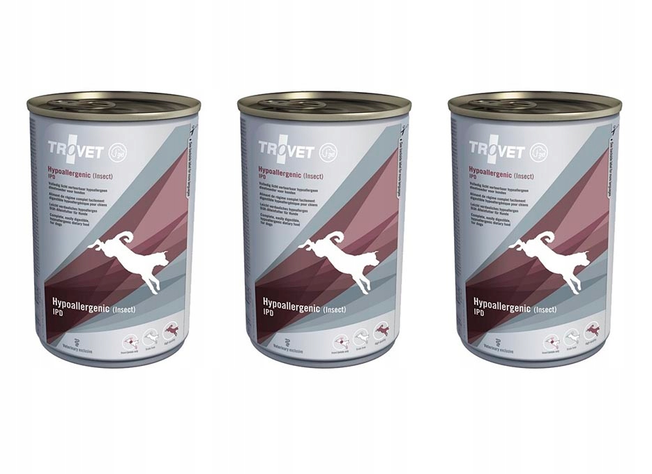Levně Trovet Dog Hypoallergenic Ipd Insect konzerva 400 g