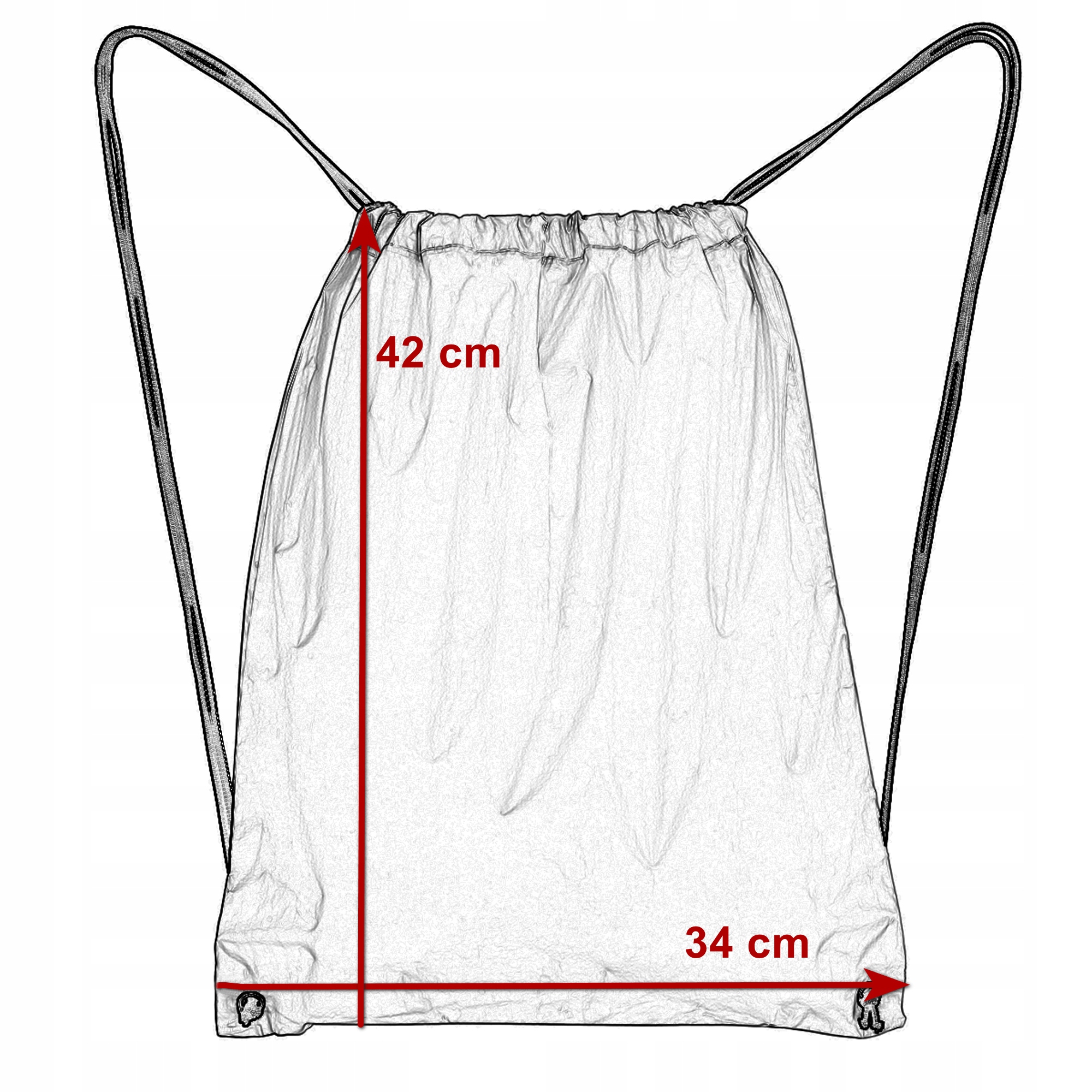 Worek Plecak Sportowy DO SUBLIMACJI NADRUKU ŻÓŁTY Kolor żółty