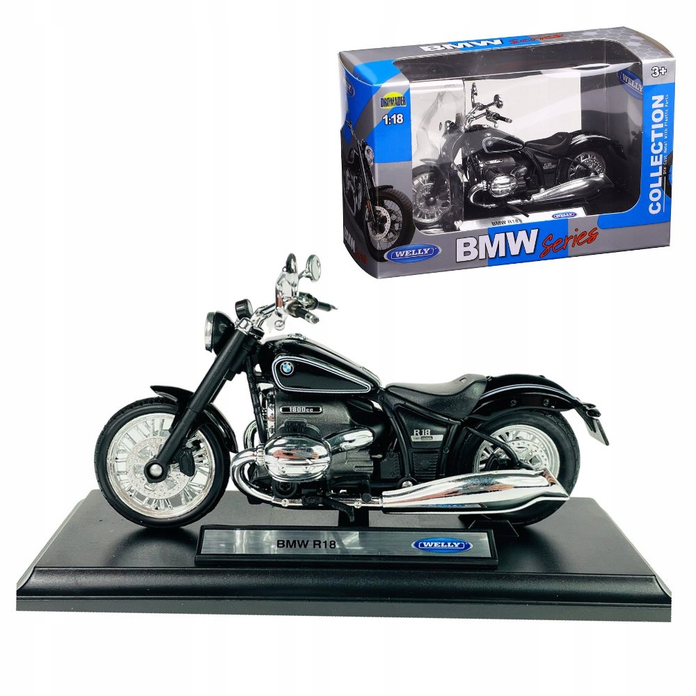 BMW R18 MODEL W SKALI 1:18 WELLY REALISTYCZNY MODEL MOTOCYKLA