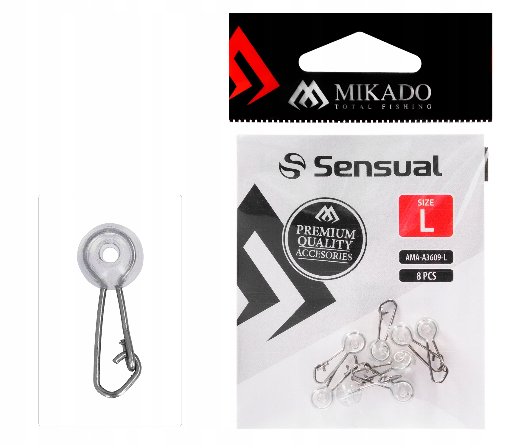 Mikado Agrafka Z Koralikiem M 8szt