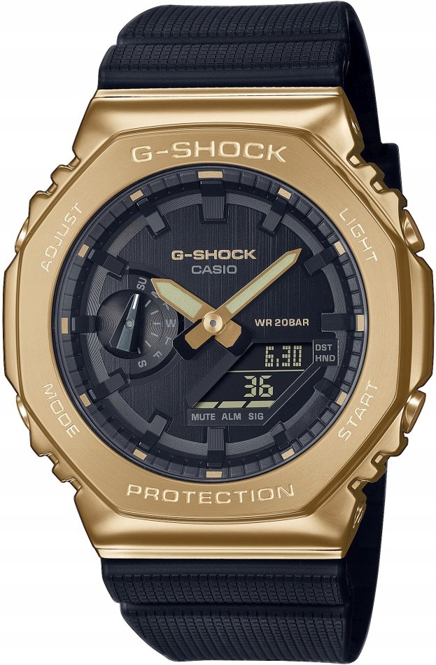Pánské hodinky G-shock GM-2100G-1A9ER černé sportovní nárazuvzdorné