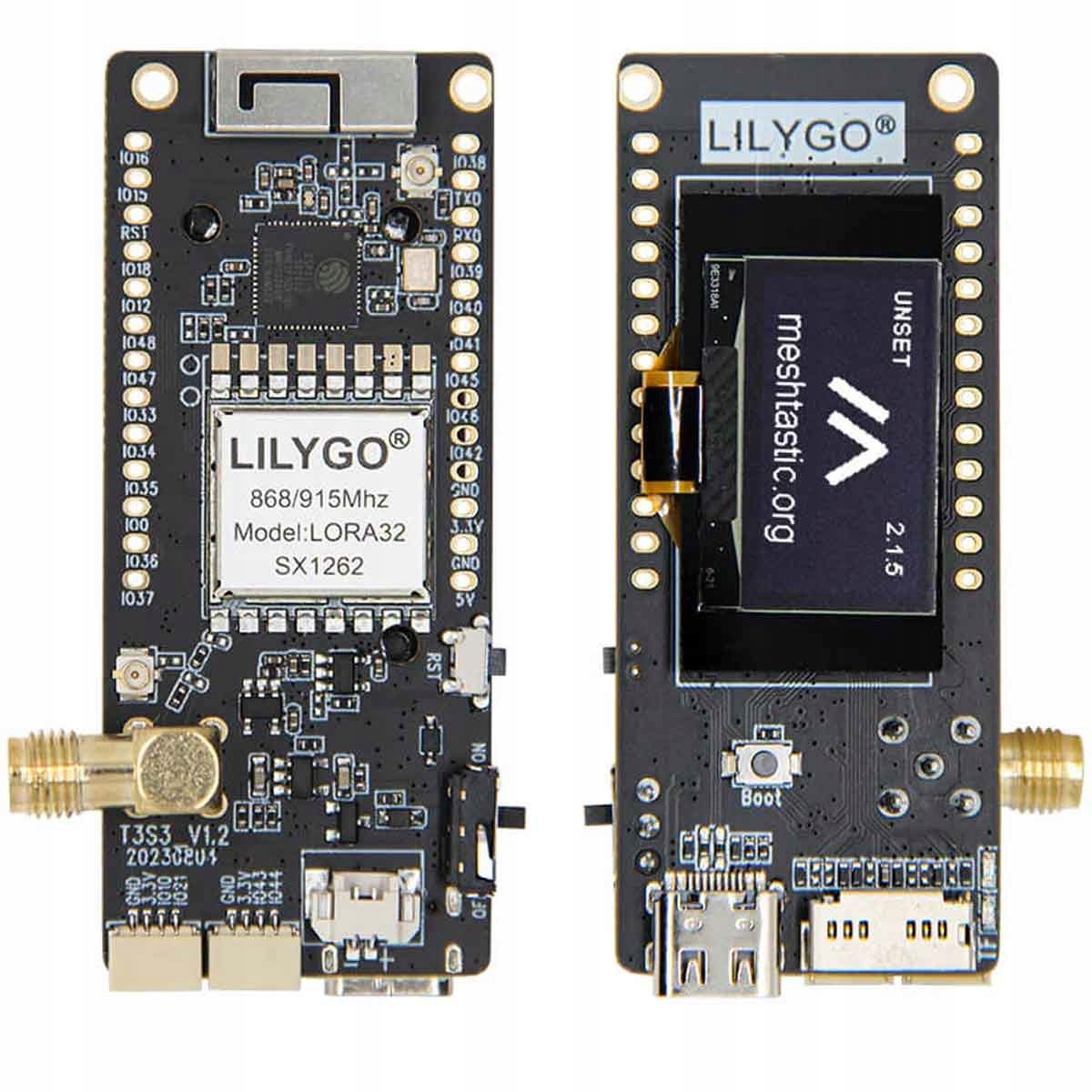 ESP32-S3 LilyGO T3 S3 Meshtastic LoRa SX1262 868MHz Oled 128x64 Sd slot