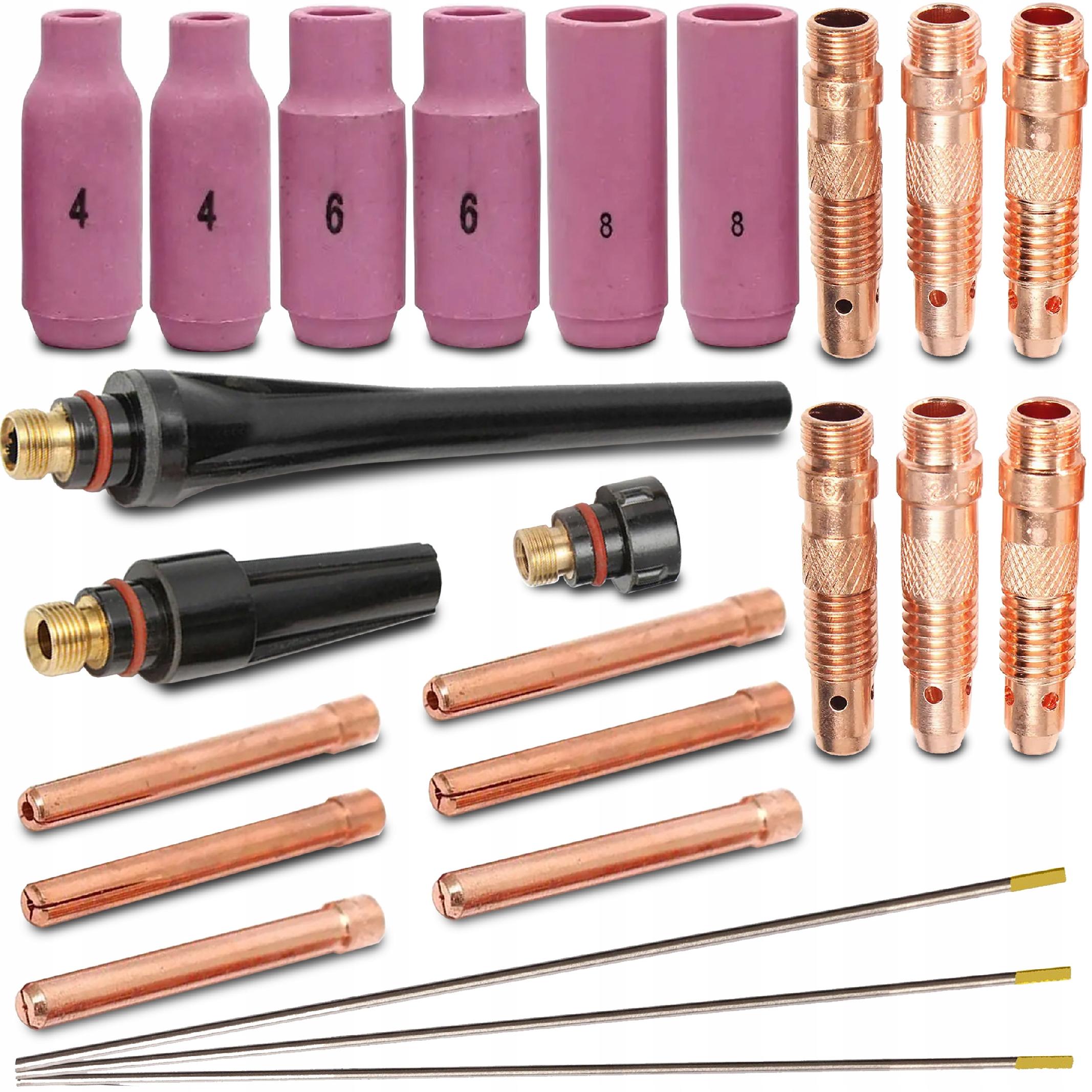 ZESTAW STARTOWY TIG AC DC do aluminium DRUTY DYSZE Mark Sherman