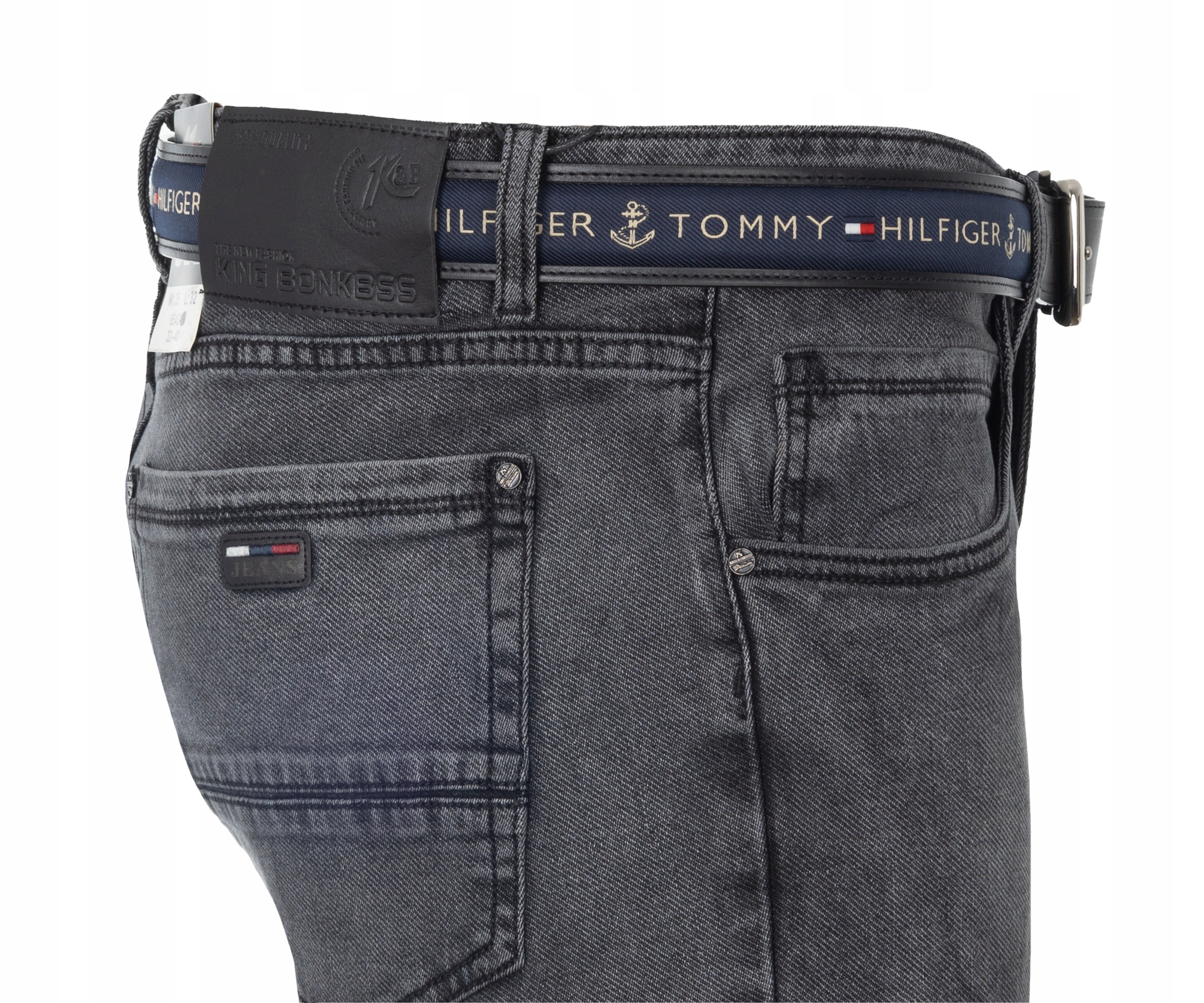 

Spodnie męskie jeans W42 108-112cm szare dżinsy