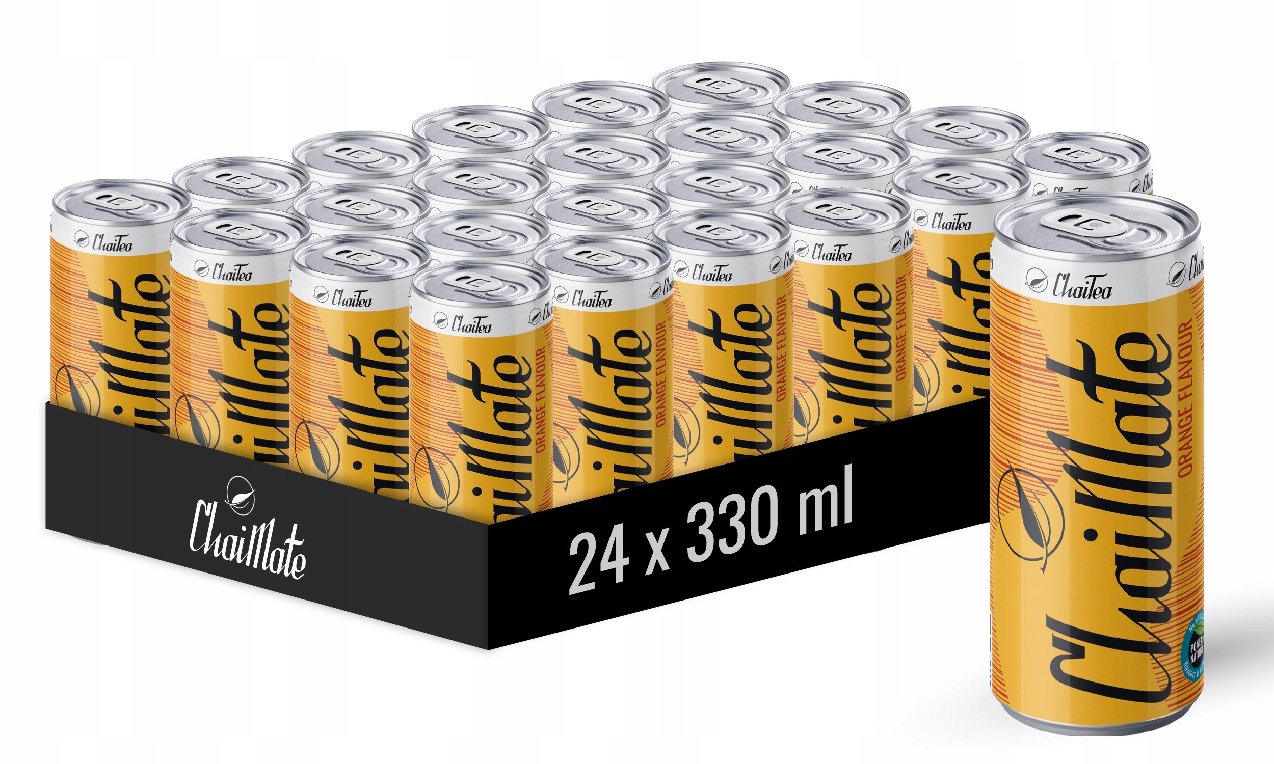 ChaiMate Orange na bazie Yerba Mate Chaitea pomarańcza 330ml Zestaw 24szt