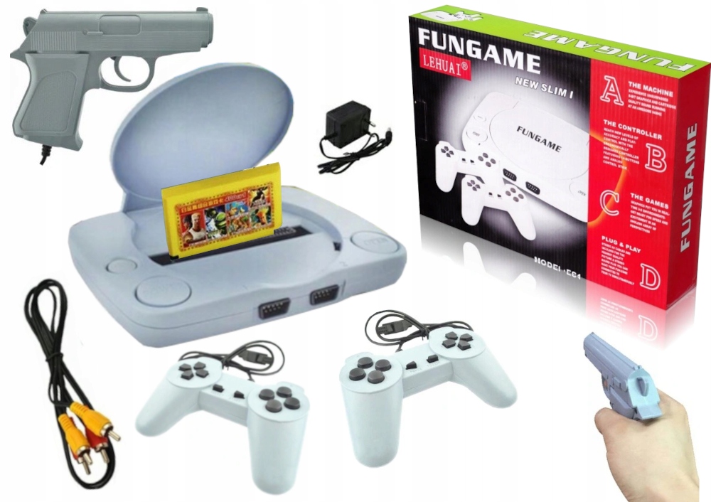 

Gra Telewizyjna Konsola Tv Retro Pady Gry+pistolet
