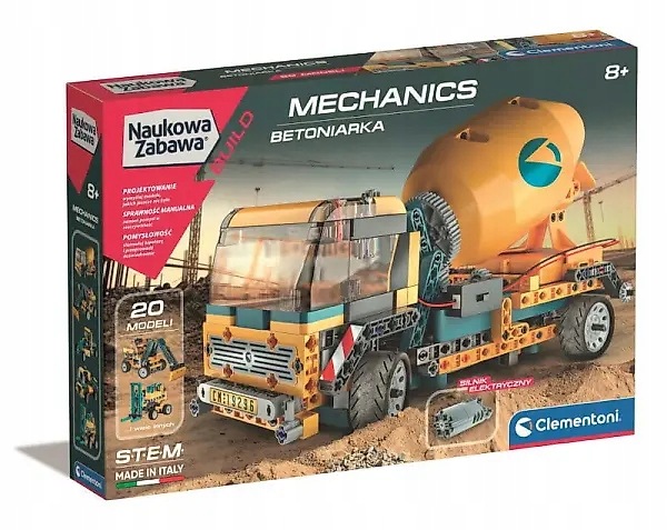 Zestaw CLEMENTONI Laboratorium mechaniki Betoniara (50807)
