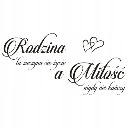 

Napis na ścianę, naklejka Rodzina... 252