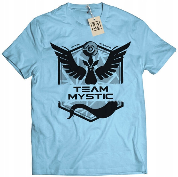 

Koszulka Team Mystic Pokemon Go niebieska M