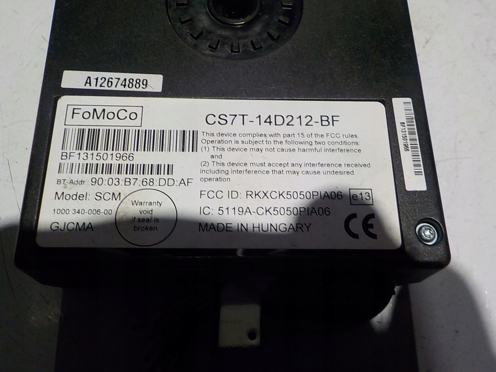 FORD MONDEO IV modul BLUETOOTH CS7T-14D212-BF