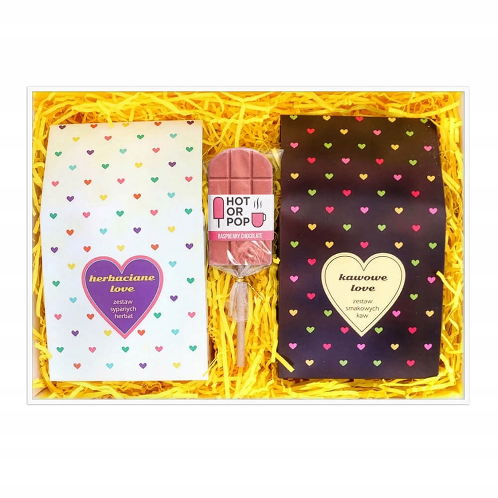 Levně Dárek K Narozeninám, Sada Chuťových Káv A Prémiových Čajů, Sladký Lízátko