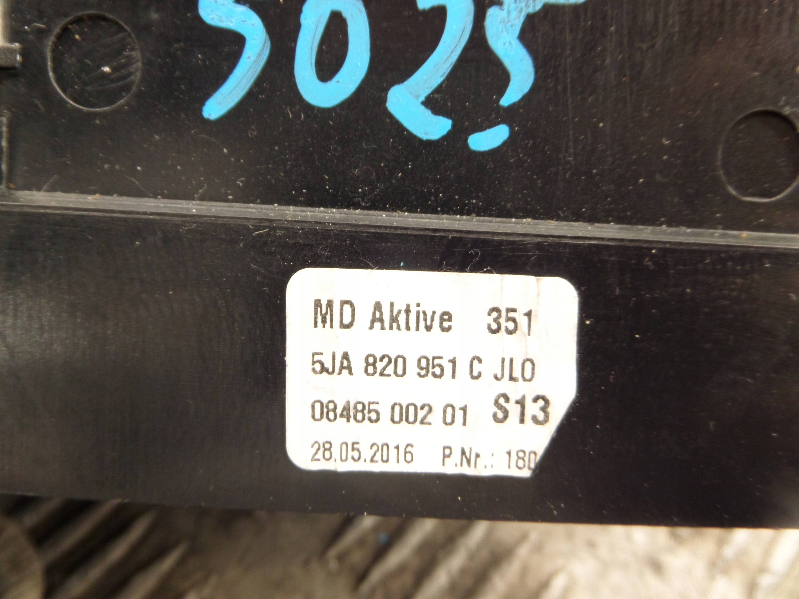 grid air conditioning devices central SKODA RAPID 5JA820951C