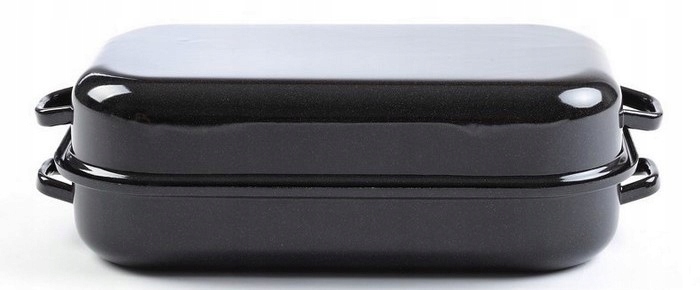 Pekáč smaltovaný s víkem 40 cm