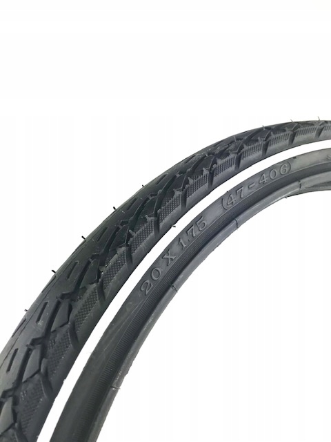 Opona rowerowa Deli Tire 20x1.75 z białym paskiem