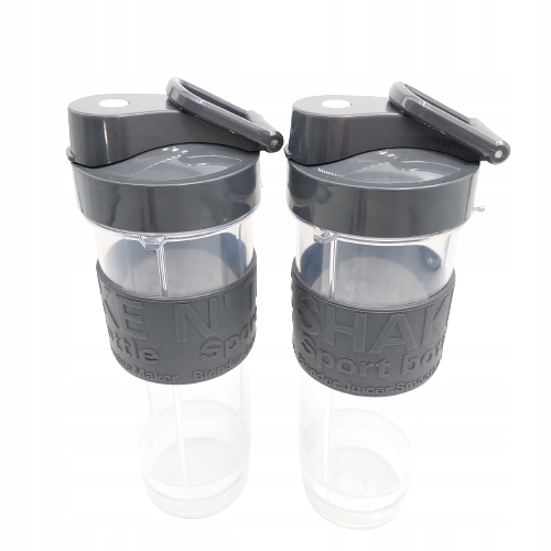 HKOENIG Blender Do Smoothie Kompaktowy 570mL 300W 2 Butelki Szare — miniatura 15