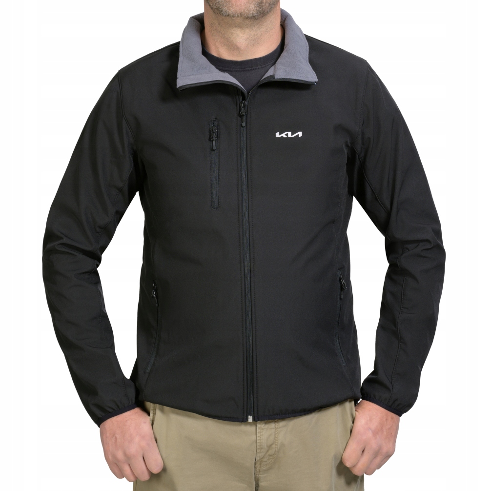 Męska kurtka softshellowa Kia czarna rozmiar L