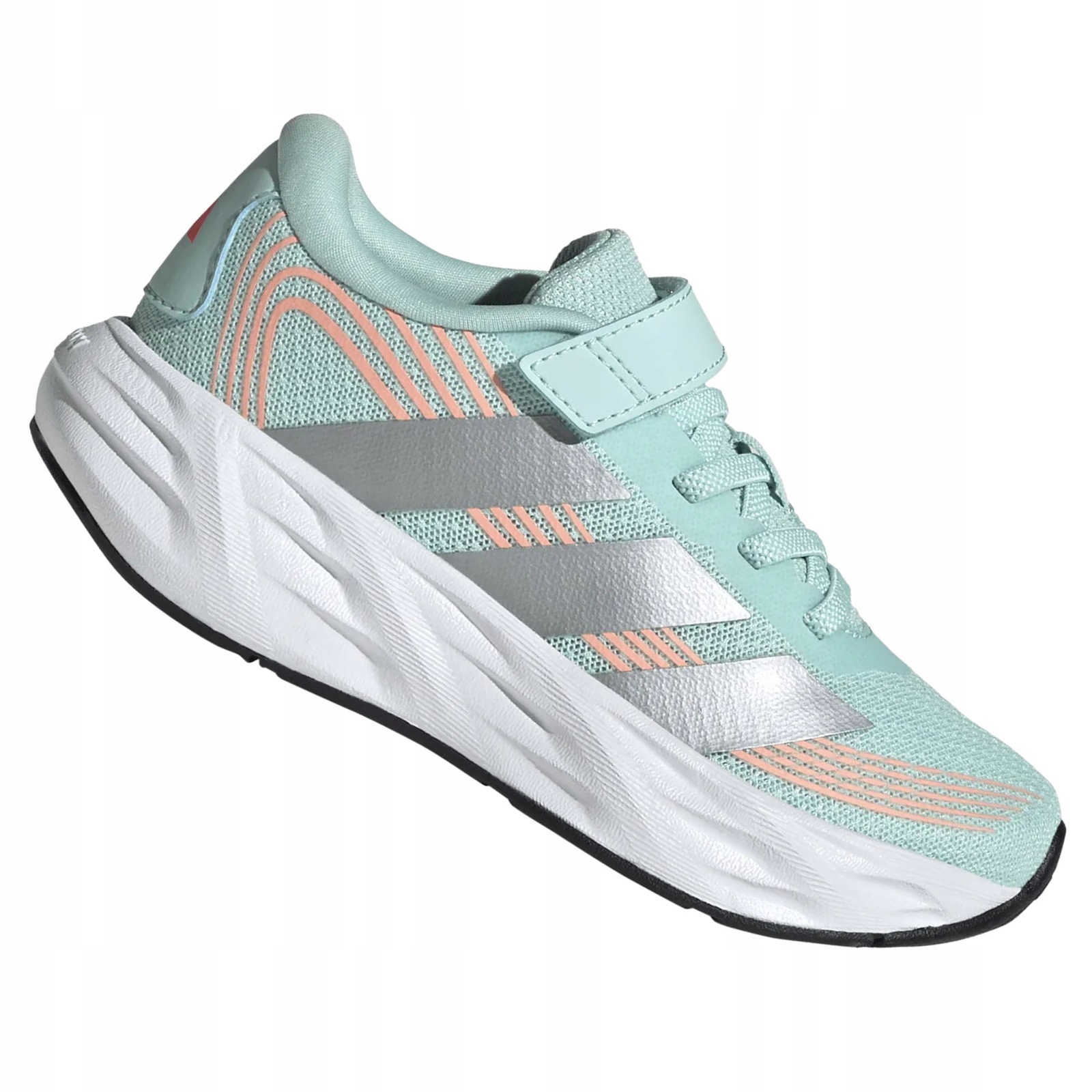Buty Adidas Galaxy 8 El C KI1691 Miętowe Dziecięce Rzepy Lekkie Na W-f