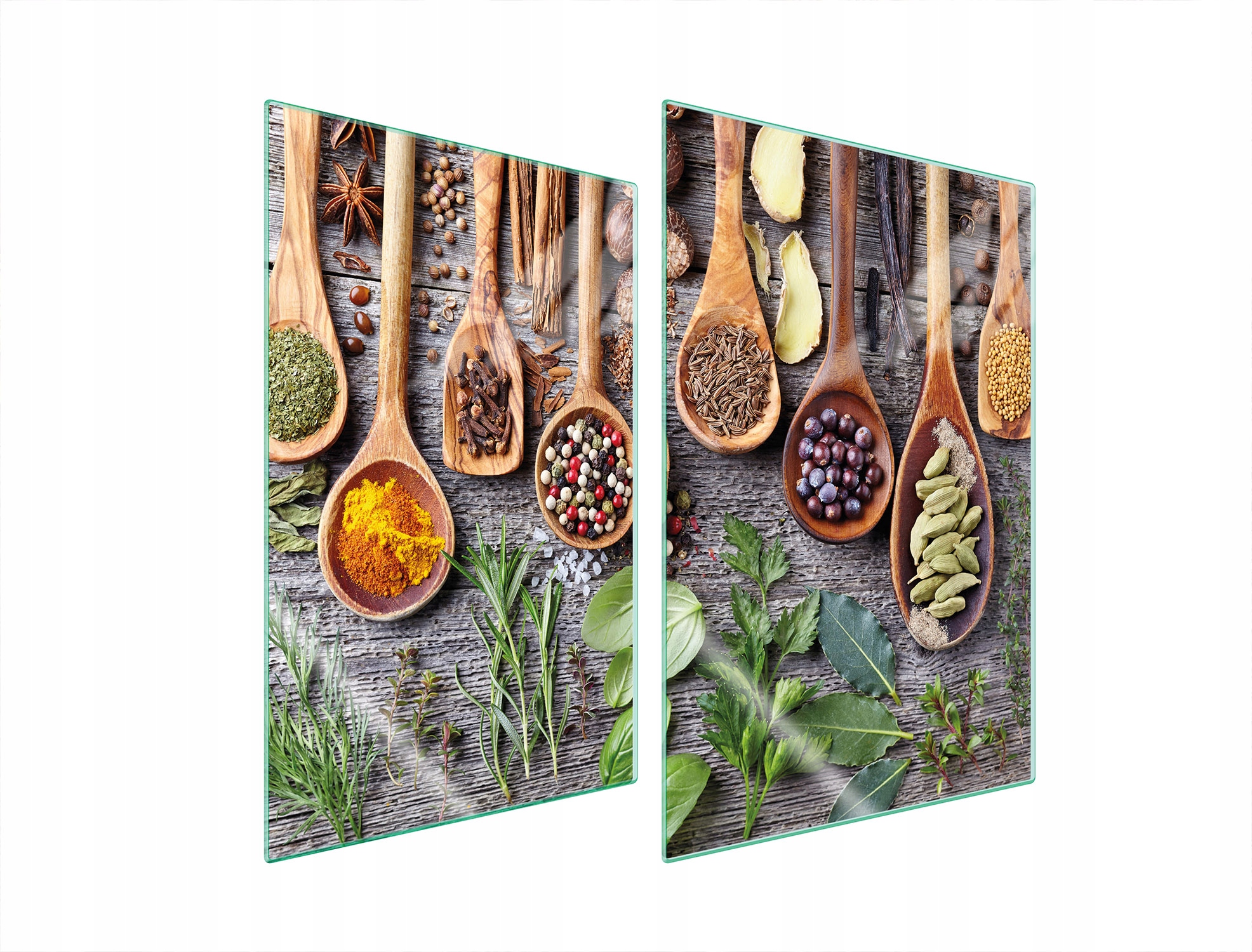 Skleněná Ochranná Deska Do Kuchyně 2x35x52 Koření Tvrzené Sklo