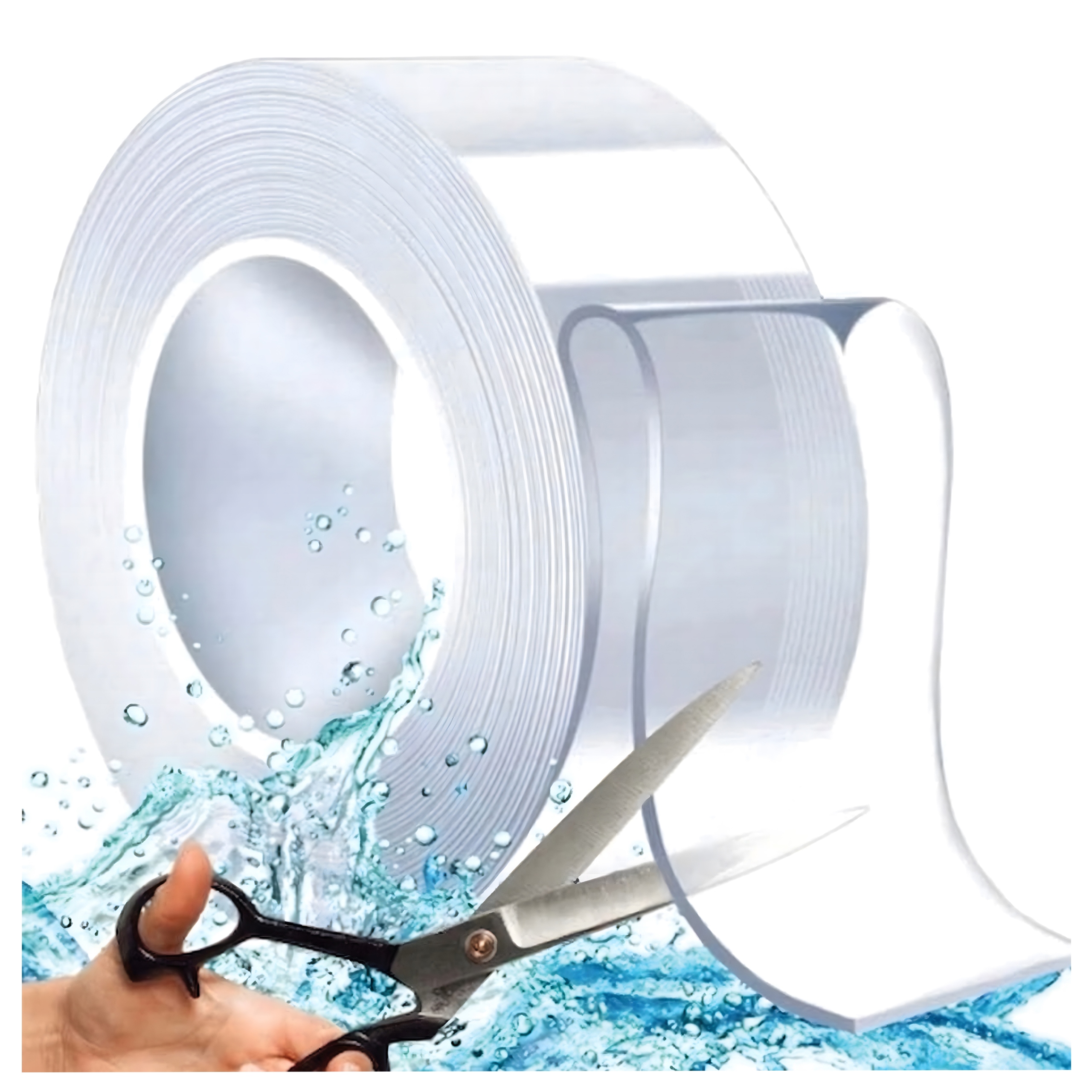 TAŚMA NANO TAPE MOCNA DWUSTRONNA WODOODPORNA WIELOKROTNA PRZEZROCZYSTA 2M