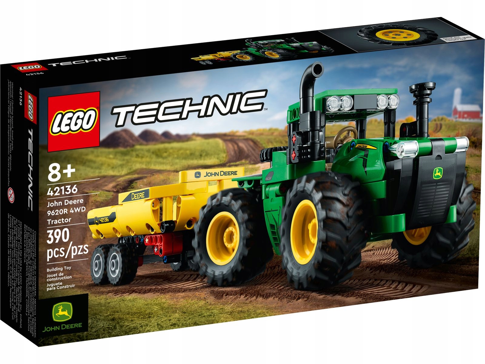 Lego Technic 42136Traktor John Deere 9620R 4WD Nový