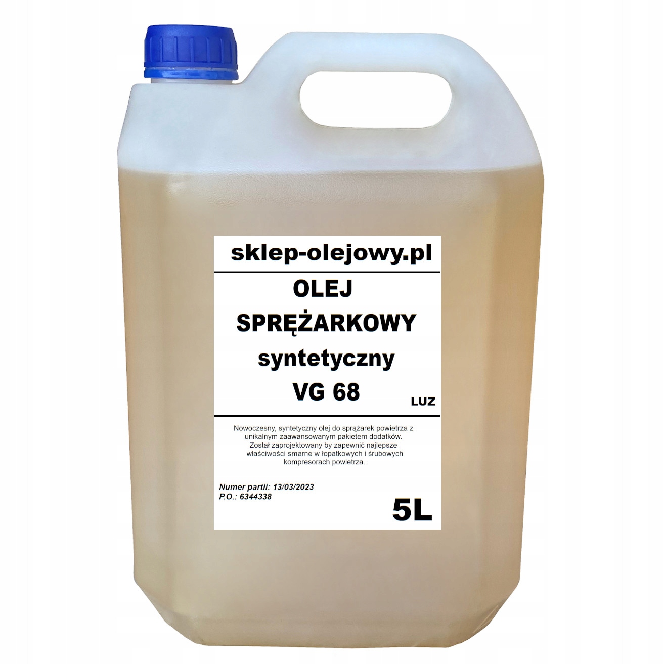 Синтетичне масло для компресорів vg 68 5L