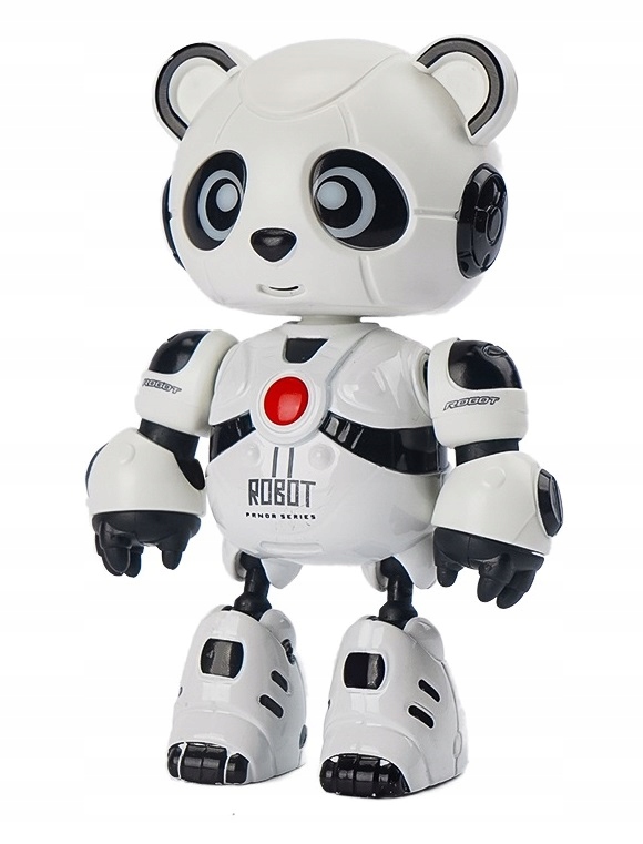 

Interaktywny Robot Panda Mówi Powtarza Gra Świeci