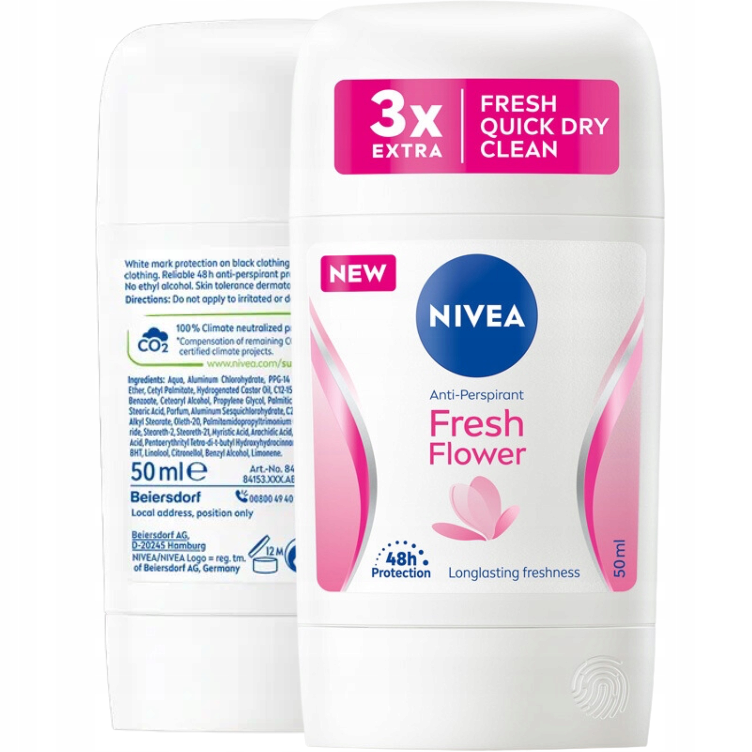 NIVEA Antyperspirant Fresh Flowe w Sztyfcie 50 ml